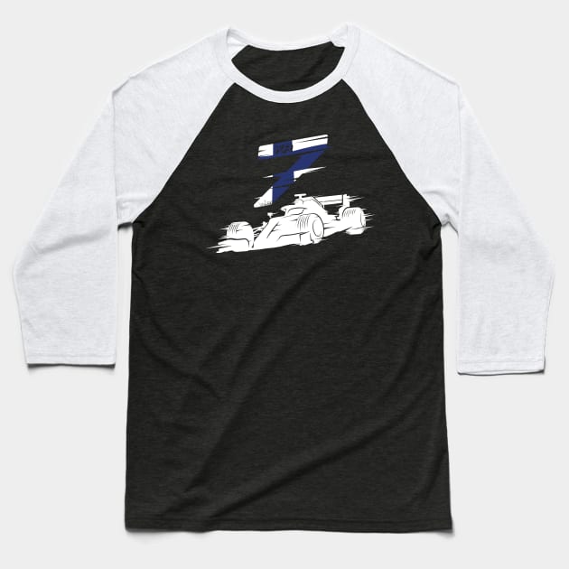 We Race On! 7 [Flag] Baseball T-Shirt by DCLawrenceUK